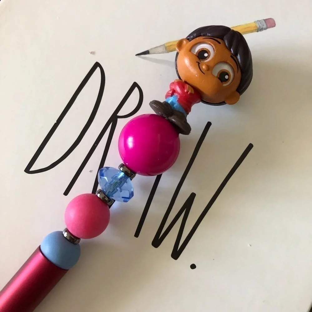 Disney Doorables: Coco: Miguel handmade beaded pen
